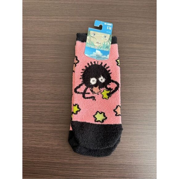 Studio Ghibli Spirited Away Soot Sprite Stars Cozy Socks - Picture 1 of 5